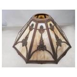 (1) Vintage Slag Glass Lamp Shade (16" Diameter)