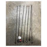 (7) Long Metal Meat Forks