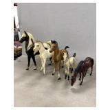 (2) Breyer Horses & (3) HartLand Plastic Horses