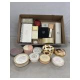Vintage Jewelry Boxes w/Vintage Makeup Items