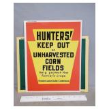 (3) PA. Game Commission Cardboard Signs