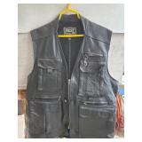 (1) Leather Vest (Size M)