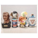 (4) Assorted Vintage Decanters (EMPTY)