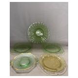 (5) Pieces of Depression Glassware