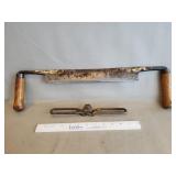 (1) Vintage Brass Spokeshave Tool & (1) Vintage