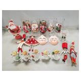 Assorted Christmas Decorations & (5) Coca-Cola