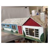 Mid-Century Modern Tin Doll House, 32" X 16",