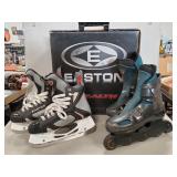 (1) Pair Of Ice Skates & (1) Pair Of Roller