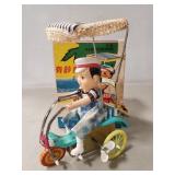 (1) Vintage Mechanical Wind-Up Tin Toy w/