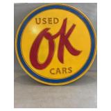 Indoor "OK Used Cars", 20" Round