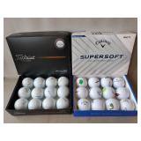 (24) Golf Balls (Titleist & Callaway)