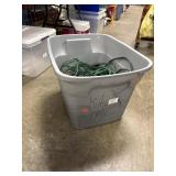 Storage Tote Full of Extension Cords