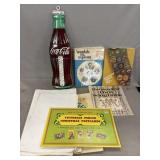Coca-Cola Thermometer w/Girl Scout Books,