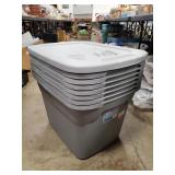 (8) Plastic Storage Containers w/ Only One Lid