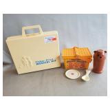 Vintage Fisher-Price Medical Kit & Picnic Basket