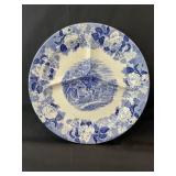 Flow Blue, Divided Plate, Enoch Wood