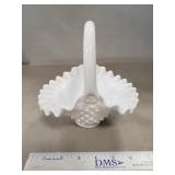 (1) Vintage Fenton White Milk Glass Hobnail