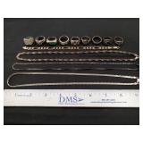 Tray Of Assorted Sterling Silver/925 Jewelry