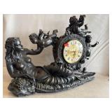 Nouveau Style Figural Clock With Nude And