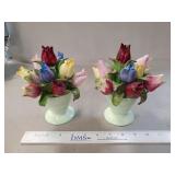 (2) Vintage Aynsley England "May Tulips" Fine