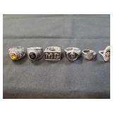 (6) Assorted Rings