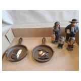 Tray Of Assorted Cast Iron Figures