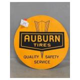 Cardboard Auburn Tires Sign