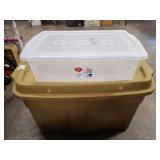 (2) Plastic Storage Containers w/ Lids