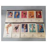 (10) Vintage Promotional "Pin-Up" Advertising