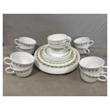 Corelle Plates, Cups & Saucers