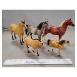 (5) Assorted Collector Model Horses