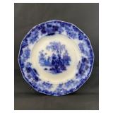 Flow Blue 9 1/4" Plate by J. & G. Alcock
