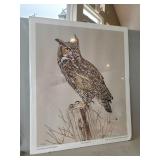 (1) "Great Horned Owl" Print (Signed & Numbered
