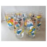 (17) Assorted "Smurf" Collector Glasses