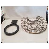 Vintage Cast Iron "Handy" Stove Pipe Shelf &