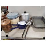 Box Lot Of Assorted Enameled Pieces & More