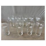 6 Diet Coke Glasses And One Coke Glass