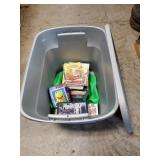 Box Lot Of Assorted Books, Games & More Including