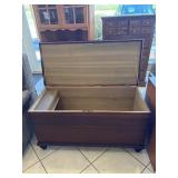 Large Wooden Blanket Chest
