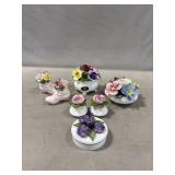 Ansley Bone China Floral Piece w/Floral Items