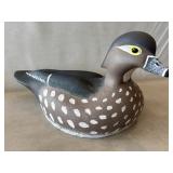 Cork Body Hand Painted Hen Decoy by William J.