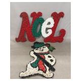 Vintage Plastic "Popcorn" Christmas Decorations