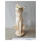 (1) Vintage Cast Iron Cat Doorstop (10" Tall)