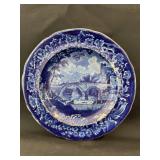 Flow Blue Plate,"Cascade De Gresy", 8"