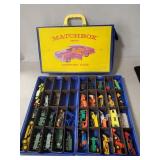 Vintage Matchbox Carry Case w/ Assorted Matchbox