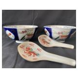 2 Japanese Rice Bowls