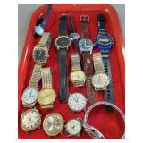Tray Of (15) Assorted Watches