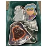 Storage Tote Full Of Cake Molds