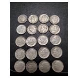 (20) U.S. Silver Dimes (90% Silver)