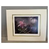 Matted ï¿½Cattleman Orchid and Three Hummingbirdsï¿½